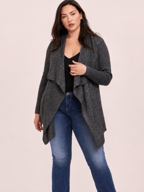 torrid Sweaters - Torrid Ribbed Shawl‎ Collar Cardigan Sweater